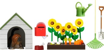 Мебель для кукольного домика Lundby Садовый набор с питомцем 60509000