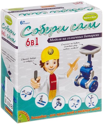 Набор для опытов Bondibon Науки с Буки Собери сам 6 в 1 ВВ0988