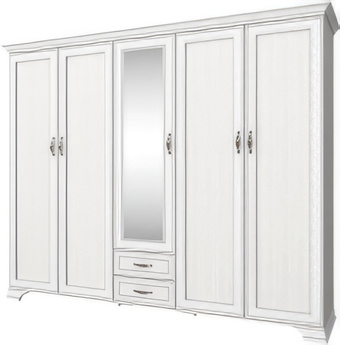 Шкаф распашной Anrex Tiffany 5DG2S Z (вудлайн кремовый)