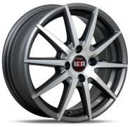 Литые диски Alcasta M53 16x6.5" 5x114.3мм DIA 66.1мм ET 40мм BKF