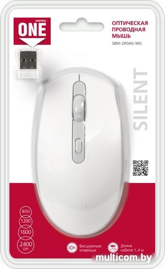 Мышь SmartBuy One SBM-280AG-WG