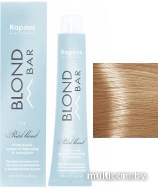 Крем-краска для волос Kapous Professional Blond Bar с экстрактом жемчуга BB 1036 золотистый розовый
