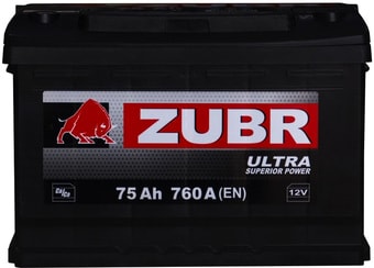 Автомобильный аккумулятор Зубр Ultra (75 А·ч)