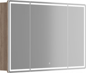 Sancos Шкаф с зеркалом Mirror MI120EG (с LED подсветкой, дуб галифакс натуральный)