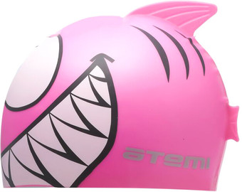 Шапочка для плавания Atemi FC204 (рыбка/розовый)
