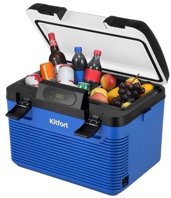 Термоэлектрический автохолодильник Kitfort KT-2430 18л (синий)