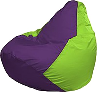 Кресло-мешок Flagman Груша Мега Super Г5.1-31 (фиолетовый/салатовый)