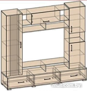 Стенка Интерлиния Аризона-6 (венге/дуб молочный)