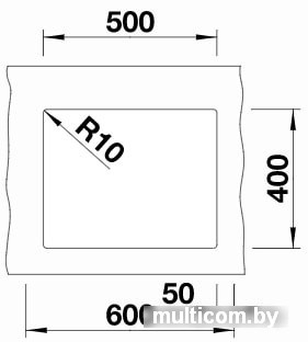 Кухонная мойка Blanco Subline 500-U 525995 (черный)