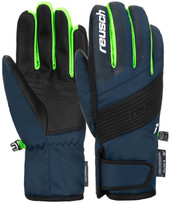 Горнолыжные перчатки Reusch Duke R-Tex Xt Junior 6261212-7712 (р-р 5.5, Black/Dress Blue/Green)