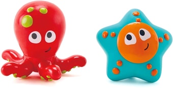 Набор игрушек для ванной Hape Игрушка брызгалки Обитатели океанского дна E0213-HP