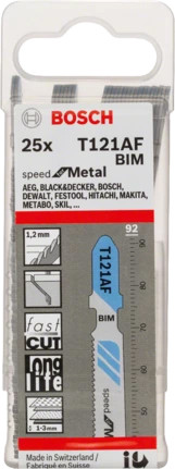 Набор пильных полотен Bosch T121AF 2608636700 (25 шт)