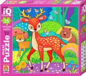 Мозаика/пазл Айрис-Пресс IQ Макси. Олень в лесу 2+ 9785811282258 (25эл)