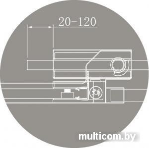 Душевая дверь Cezares SLIDER-B-1-100/110-BR-NERO