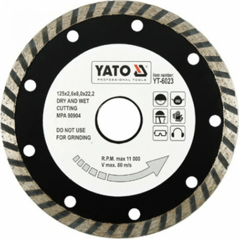 Отрезной диск алмазный Yato YT-6023