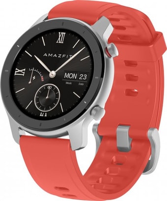 Умные часы Amazfit GTR 42мм (кораллово-красный)