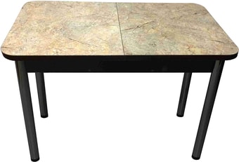 Обеденный стол Solt Мила 1 (мрамор золотой/ноги круглые черные)