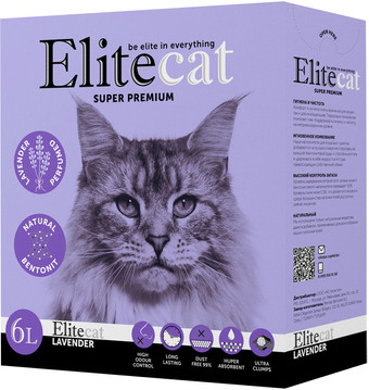 Наполнитель для туалета EliteCat Lavender 6 л
