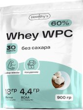 Протеин сывороточный (концентрат) Healthys Whey Wpc (900г, кокос/сливки/миндаль)