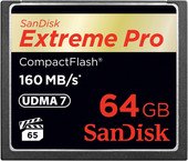 Карта памяти SanDisk Extreme Pro CompactFlash 64GB (SDCFXPS-064G-X46)