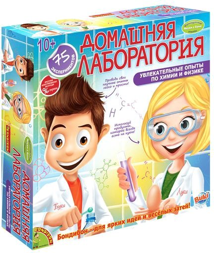 Набор для опытов Bondibon Науки с Буки Домашняя лаборатория ВВ1215