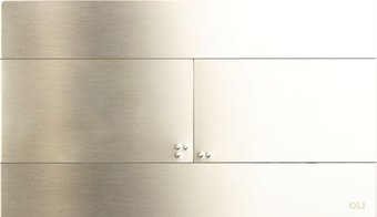 Панель смыва OLI Slim 888561 INOX (белое золото)