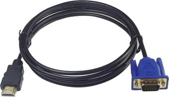 Кабель KS-IS KS-440 HDMI - VGA (1.8 м, черный)
