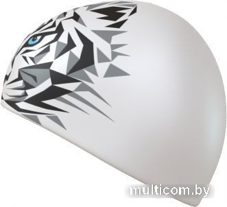 Шапочка для плавания Mad Wave Tigrillo (белый)