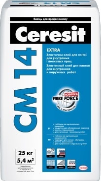 Клей для плитки Ceresit CM 14 Extra (25 кг)