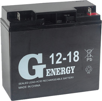 Аккумулятор для ИБП G-Energy 12-18 (12В/18 А&middot;ч)