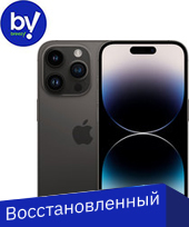 Смартфон Apple iPhone 14 Pro 128GB Восстановленный by Breezy, грейд A+ (космический черный)