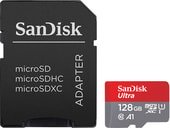 Карта памяти SanDisk Ultra SDSQUAR-128G-GN6MA microSDXC 128GB (с адаптером)