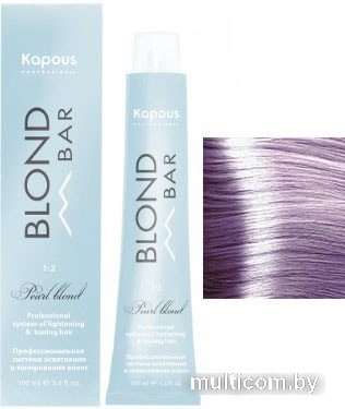 Крем-краска для волос Kapous Professional Blond Bar с экстрактом жемчуга BB 022 пудровый сапфир