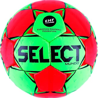 Мяч Select Mundo (3 размер, салатовый/красный)