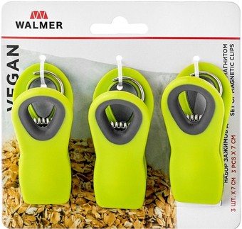 Прищепка/зажим Walmer Vegan W30027075 (3шт)
