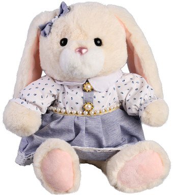 Классическая игрушка Milo Toys Little Friend Зайка в сиреневом платье 9905647