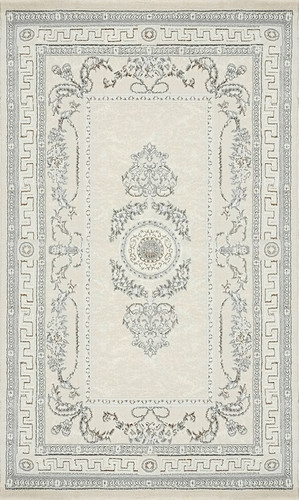 Ковер для жилой комнаты Bossan Rome 1754A-KGRI-BEJ 1.4x2 м