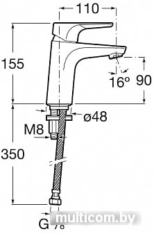 Смеситель Roca Atlas 5A3290C0M