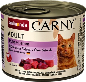 Консервированный корм для кошек Animonda Carny Adult с индейкой и ягненком 200 г