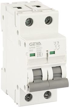 Выключатель автоматический GEYA GYM8 2P 32А B 4.5кА GYM82P32B