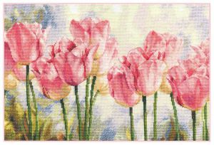 Набор для вышивания Алиса Розовые тюльпаны 2-37
