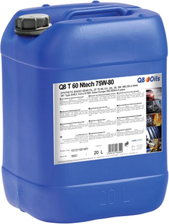 Трансмиссионное масло Q8 T 60 Ntech 75W-80 20л