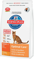 Корм для кошек Hill's Feline Adult Optimal Care Курица 15 кг