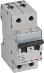 Выключатель автоматический Legrand TX3 2P 32A С 10kA 2M 403933