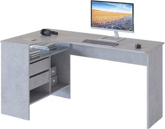 Стол Сокол СПм-25 (левый, бетон)