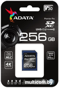 Карта памяти A-Data Premier Pro ASDX256GUI3V30S-R SDXC 256GB