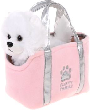 Классическая игрушка Fluffy Family Щенок Шпиц в сумке 681932