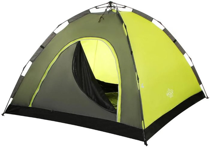 Треккинговая палатка Maclay Swift 4 (черный/зеленый)
