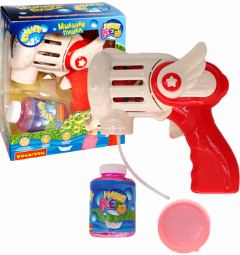 Пистолет для создания мыльных пузырей Bondibon Наше Лето. Мыльная пушка ВВ5428