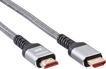 Кабель AOPEN ACG859A-2 HDMI - HDMI (2 м, серый)
